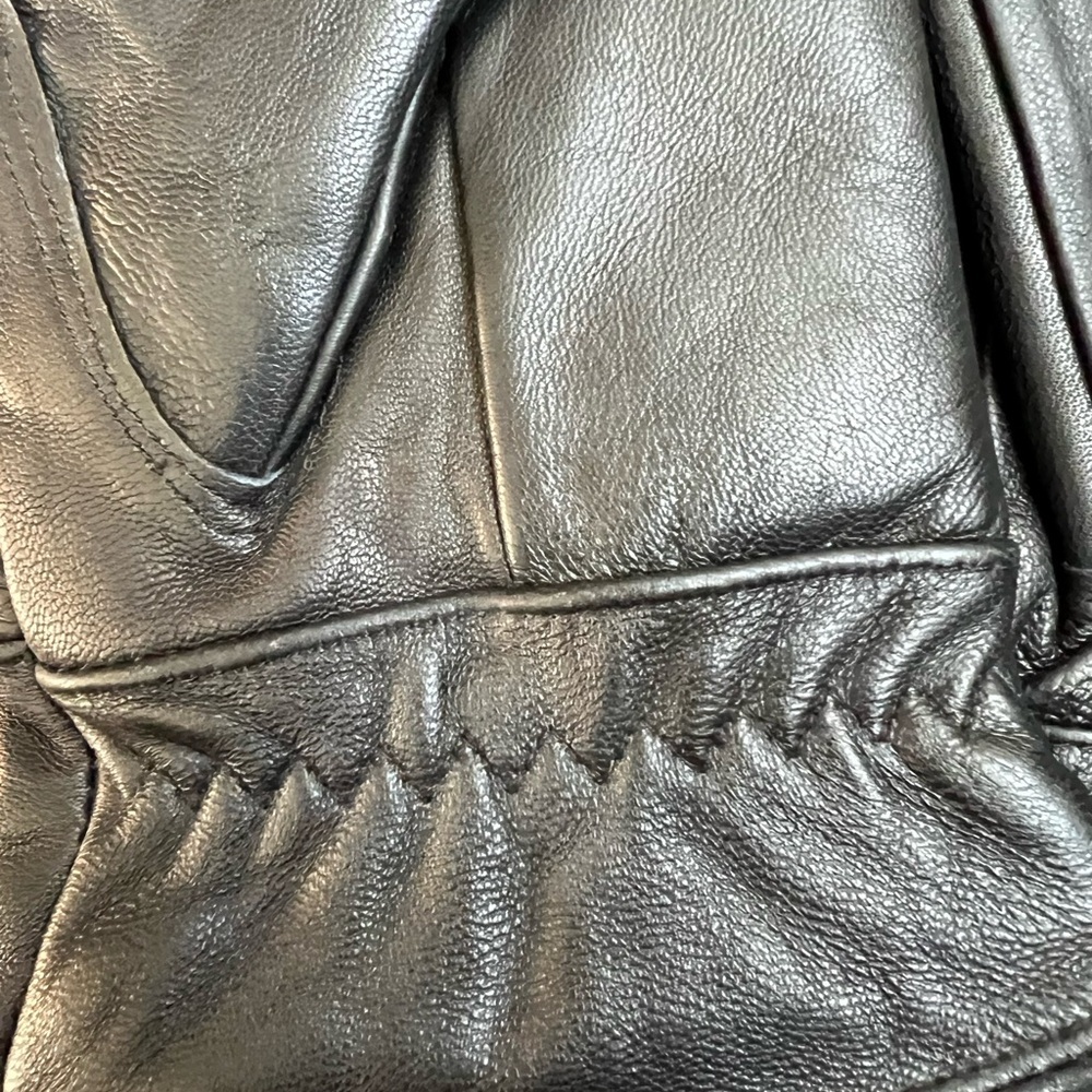 Women’s Leather Gloves Black Size Medium NEW - Picture 4 of 5